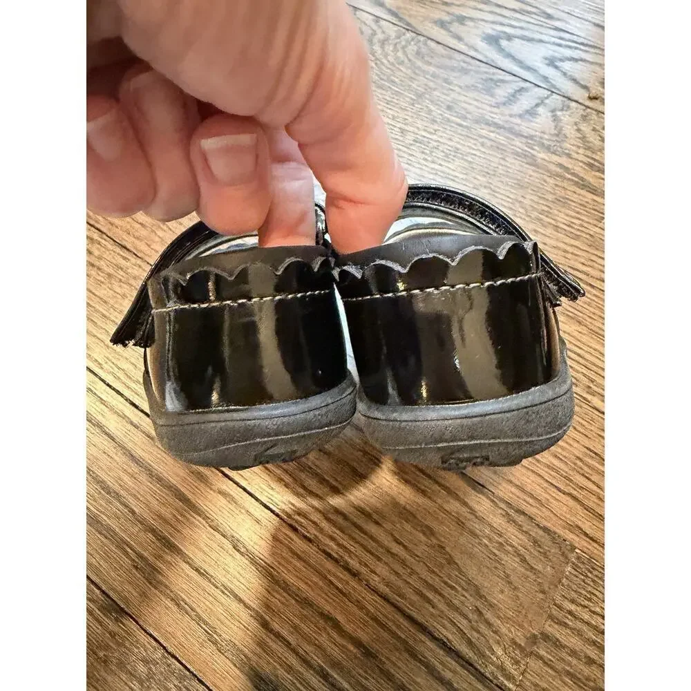 See Kai Run Jane II Black Patent Leather Mary Jane Shoes Size Toddler Girl 6 NEW